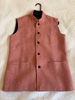 Hand crafted Merino Nehru men’s vest size XS NWOT